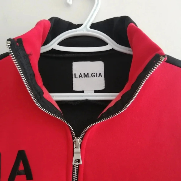 I.AM.GIA Blaster Colourblock Zip Up Fleece Lined Jacket 90s Streetwear Small - Picture 10 of 16
